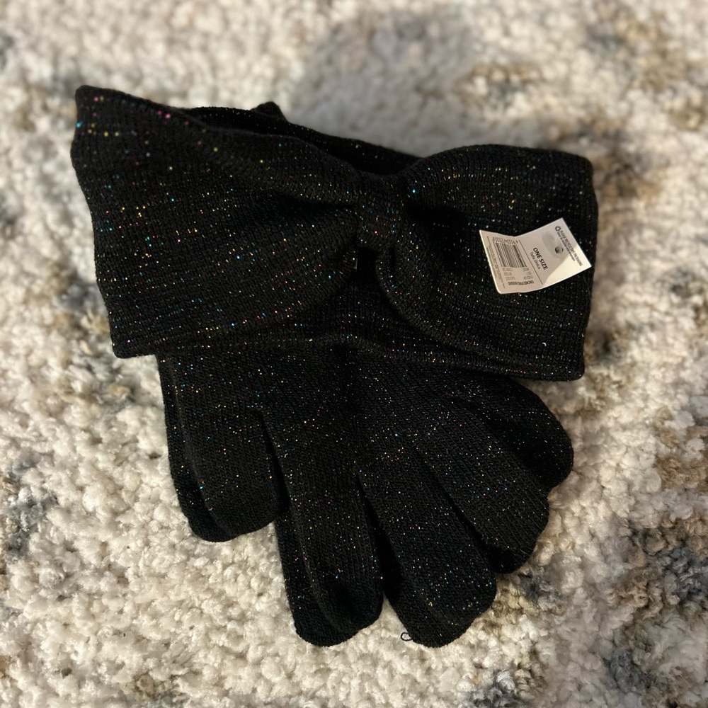 OSFA Headband and Touch Screen Compatible Gloves